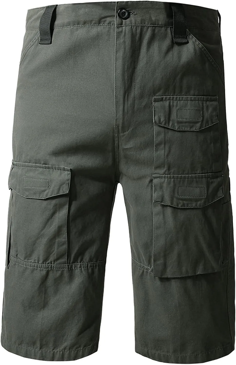 Muscularfit Cotton Mens Shorts Regular Big and Tall Multi Pockets Cargo Shorts 7" Inseam Summer Casual Sport Tooling Shorts