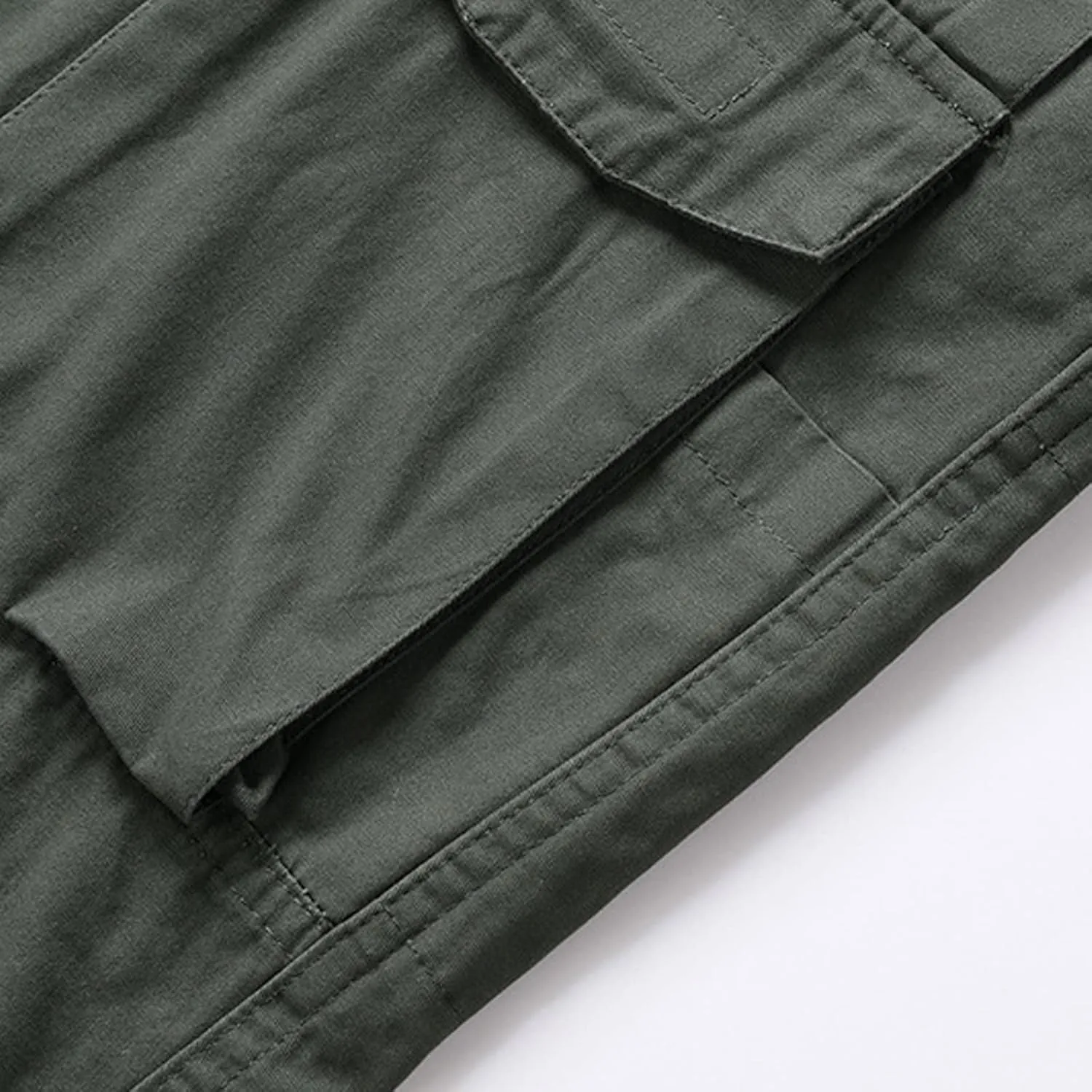Muscularfit Cotton Mens Shorts Regular Big and Tall Multi Pockets Cargo Shorts 7" Inseam Summer Casual Sport Tooling Shorts