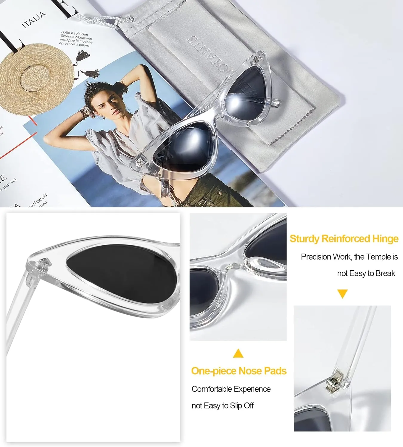 Narrow Sunglasses for Women Men Cool Polarized Sun Glasses Reduce Glare