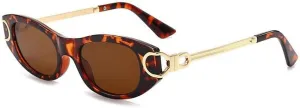 New 2025 Vintage Sunglasses for Women Classic Oval Frame Sun Glasses Fashion Vintage Cat Eye Shades,C3