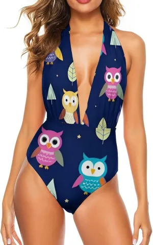 One Piece Swimsuit for All Women, High Cut Low Back Swimming Suit Monokini