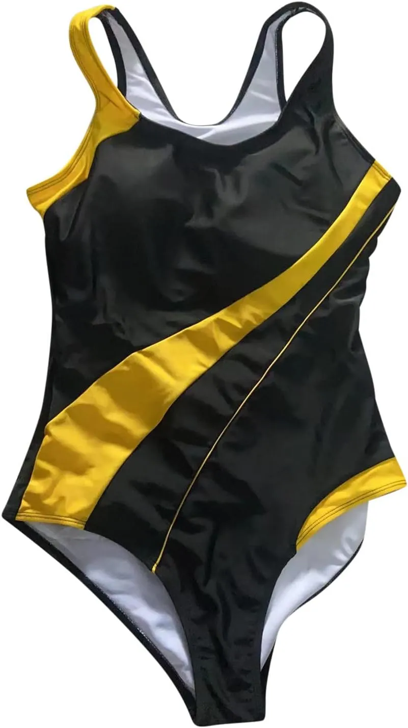 One Piece Swimsuit Women Modest Sporty Tummy Control High Cut Shaping Bathing Suits 1 Piece Swimwear for Everybody