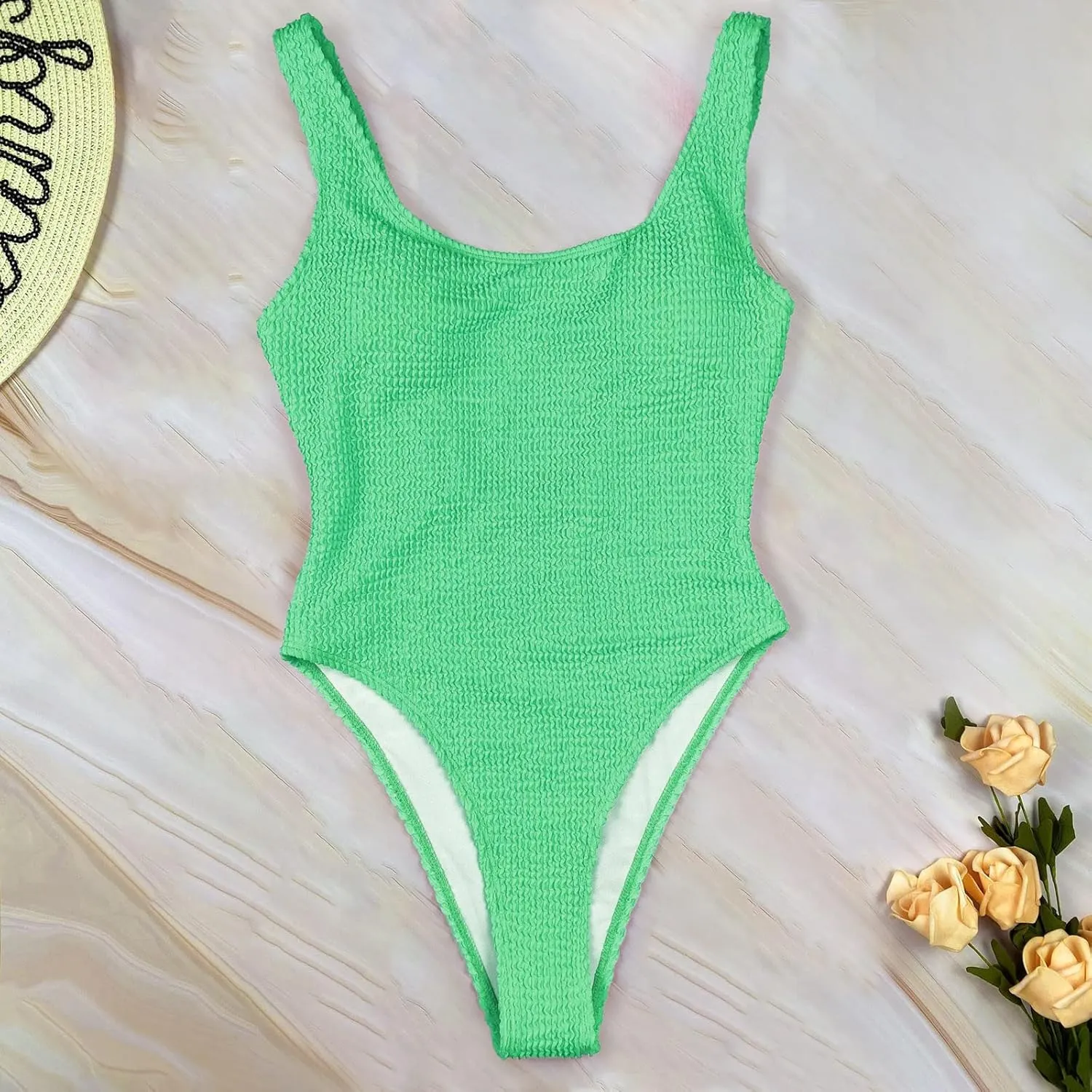 One Piece Swimsuit Women Tummy Control Plus Size Modest Bathing Suit Fashion Sexy V Neck Slimming Swimwear Womens Swim Suit