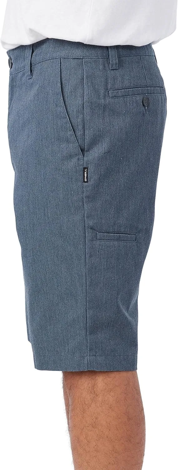 O'NEILL Men's Khaki Shorts -Stretch 22 Inch Outseam Chino Shorts Men-Classic Shorts for Men-Comfortable and Versatile