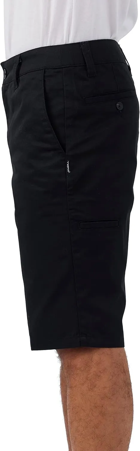 O'NEILL Men's Khaki Shorts -Stretch 22 Inch Outseam Chino Shorts Men-Classic Shorts for Men-Comfortable and Versatile