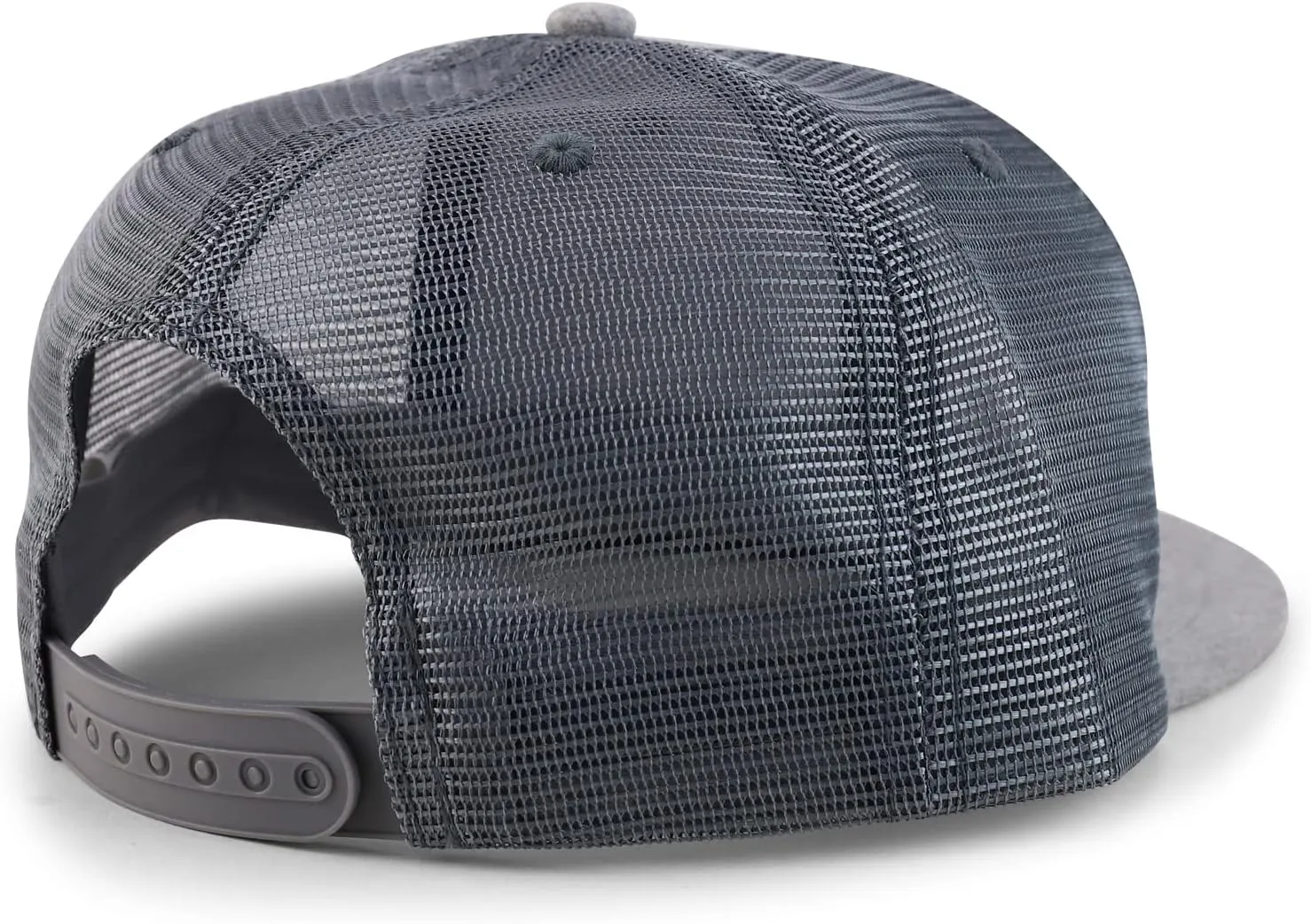 Oversize 2XL Blank Plain Structured Mesh Back Flatbill Snapback Cap