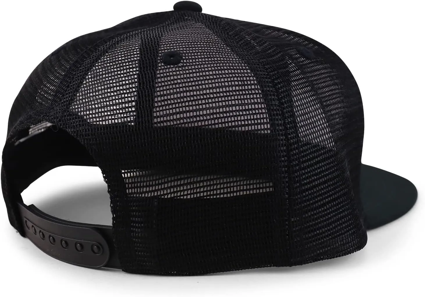 Oversize 2XL Blank Plain Structured Mesh Back Flatbill Snapback Cap