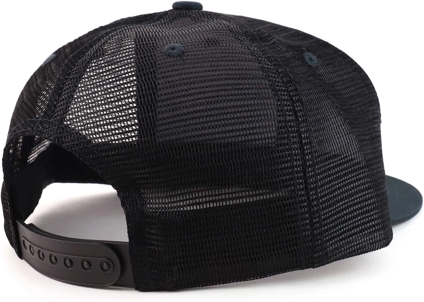 Oversize 2XL Blank Plain Structured Mesh Back Flatbill Snapback Cap