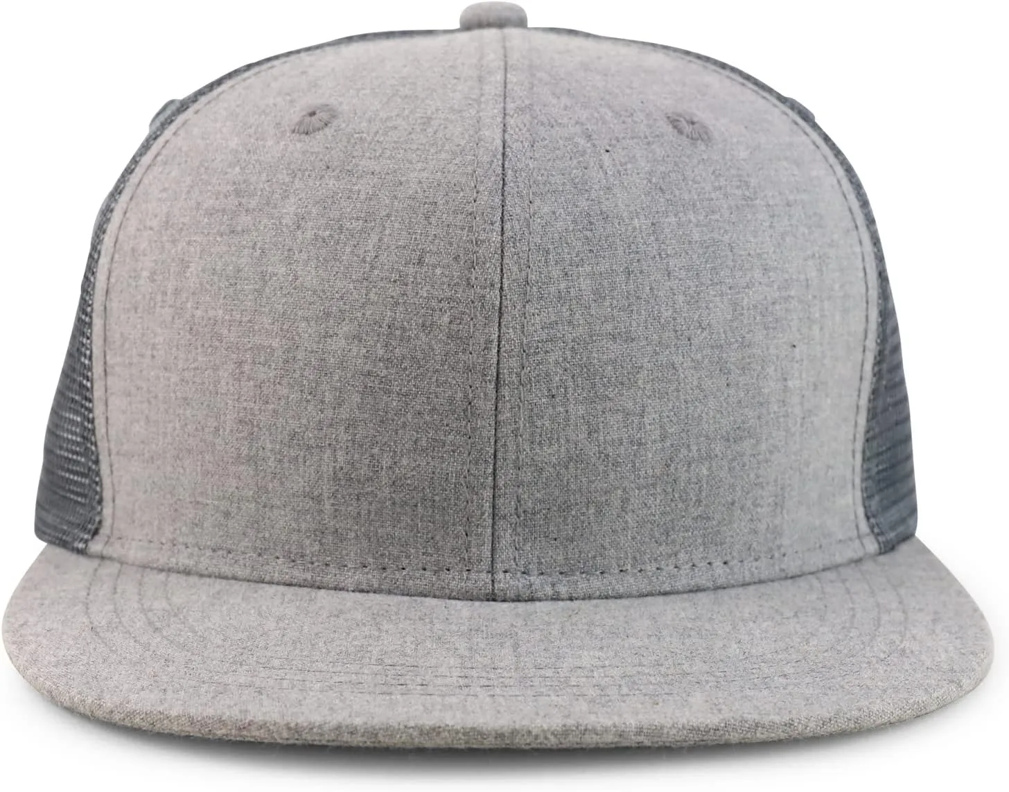 Oversize 2XL Blank Plain Structured Mesh Back Flatbill Snapback Cap