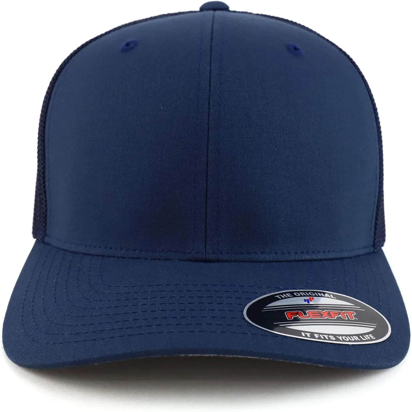 Oversize Structured Flex Fitted Mesh Back Flexfit Baseball Cap