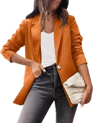 Oversized Blazers for Women Business Casual Comfy Open Front Cardigan Blazer Work Lightweight Suit Jacket Fall Blazer