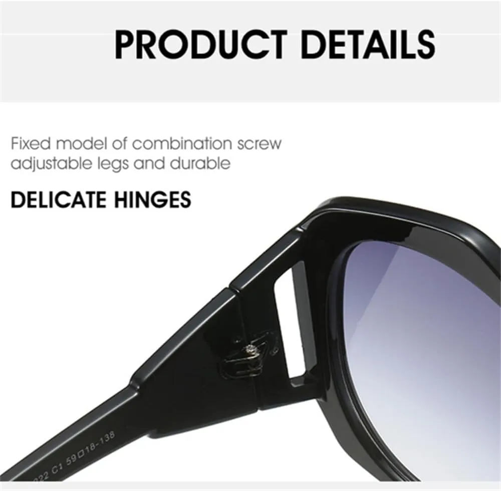 Oversized Irregular Cat Eye Sunglasses Women Vintage Pink Gradient Sun Glasses Female Shades Big Frame Eyewear