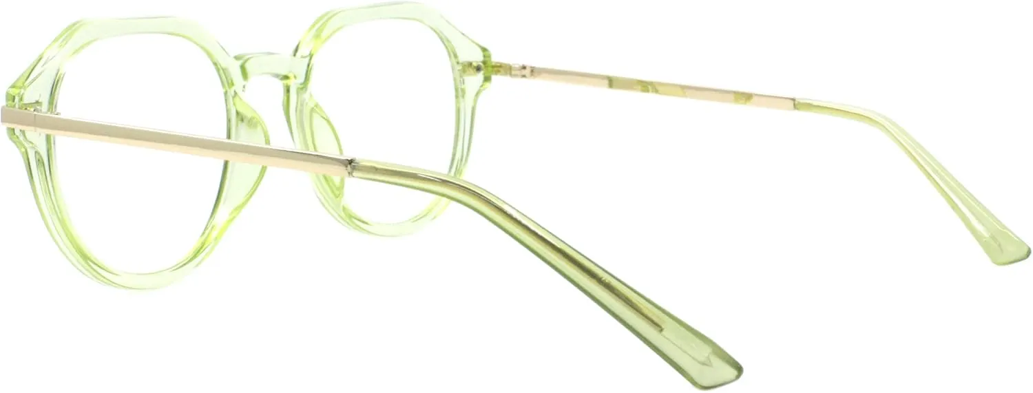 PASTL Blue Light Blocking Glasses Round Geometric Keyhole Frame
