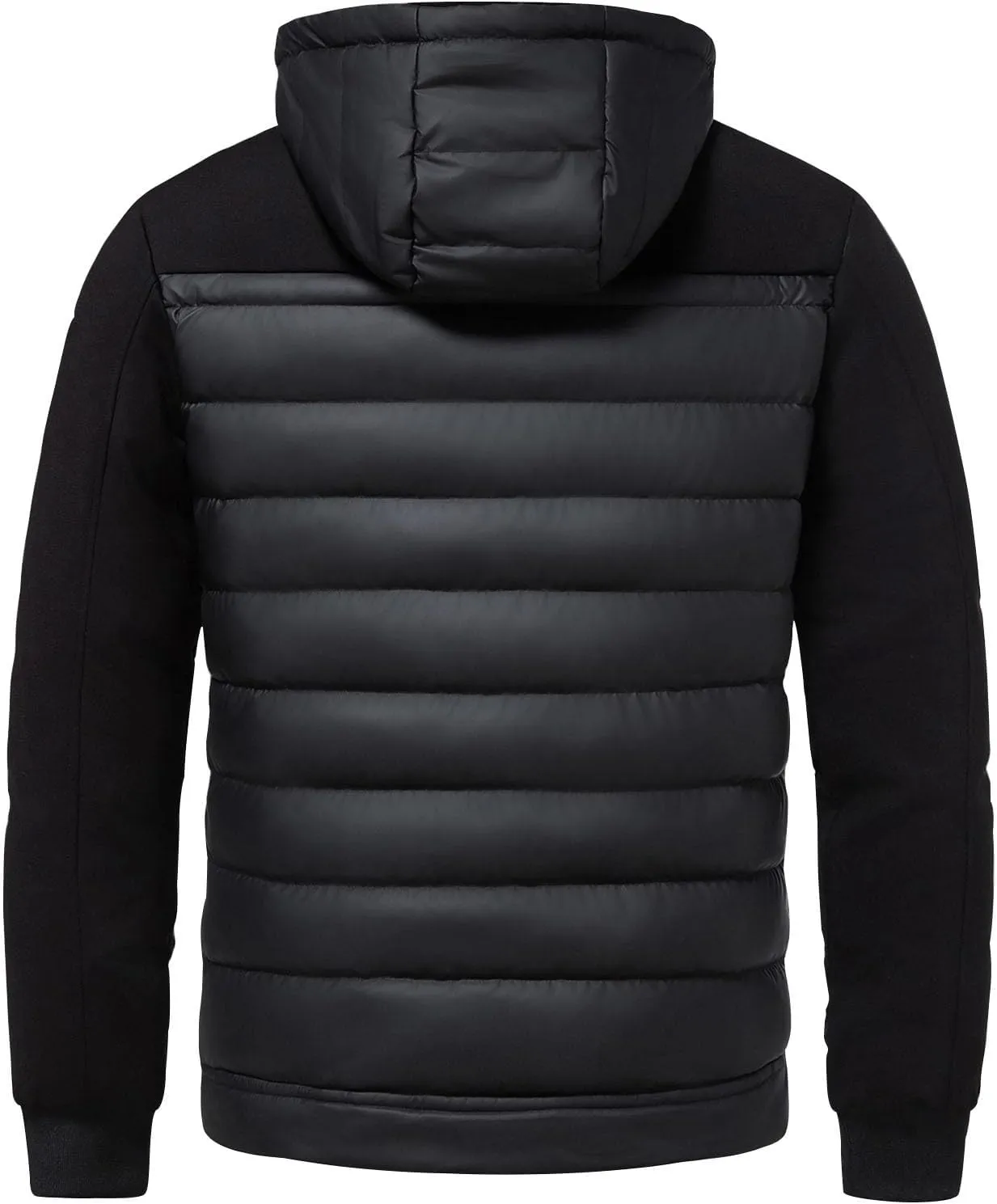 Plus Size Puffer Jacket Mens Hooded Down Jacket Patchwork Jackets Windproof Zipper Coat Winter Warm Cotton Jacke