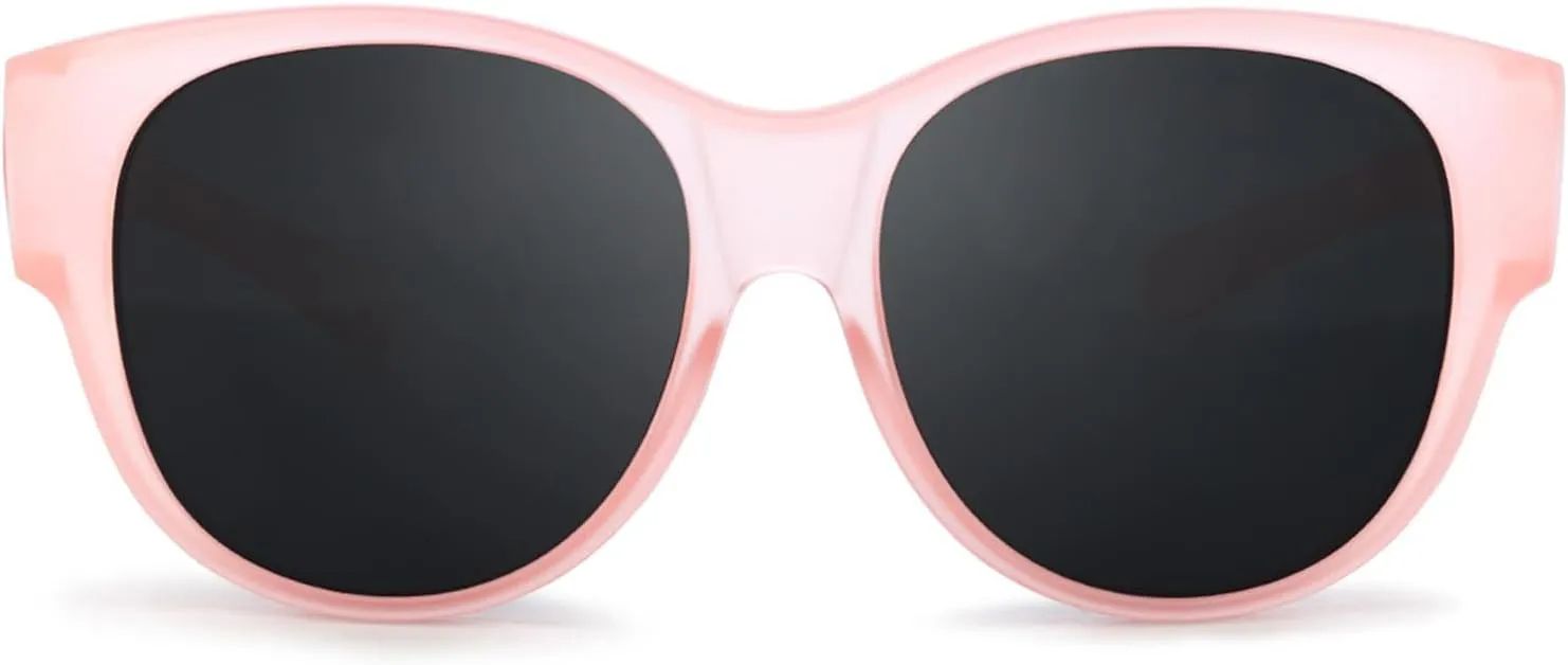 Polarized Fit Over Sunglasses for Women - Trendy Oversized Wear Over Glasses UV Protection for Driving IF5779