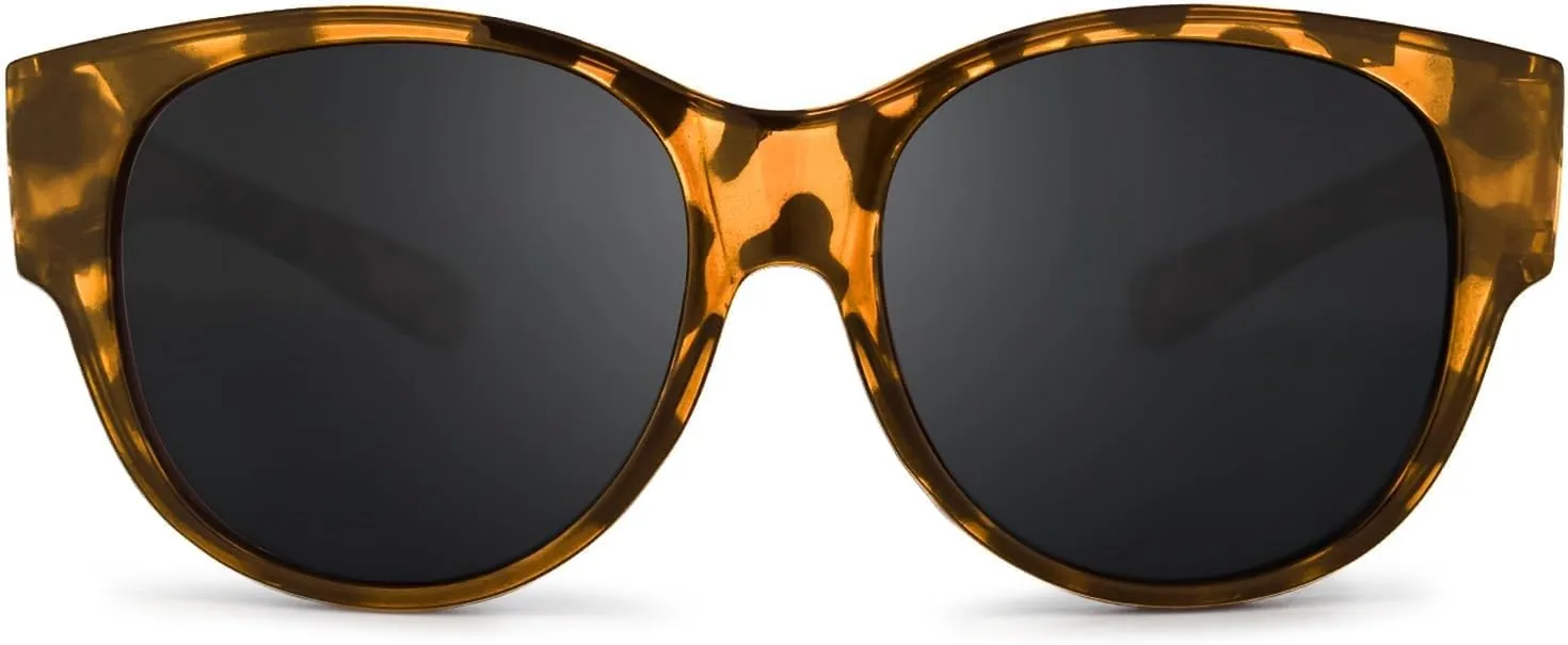 Polarized Fit Over Sunglasses for Women - Trendy Oversized Wear Over Glasses UV Protection for Driving IF5779