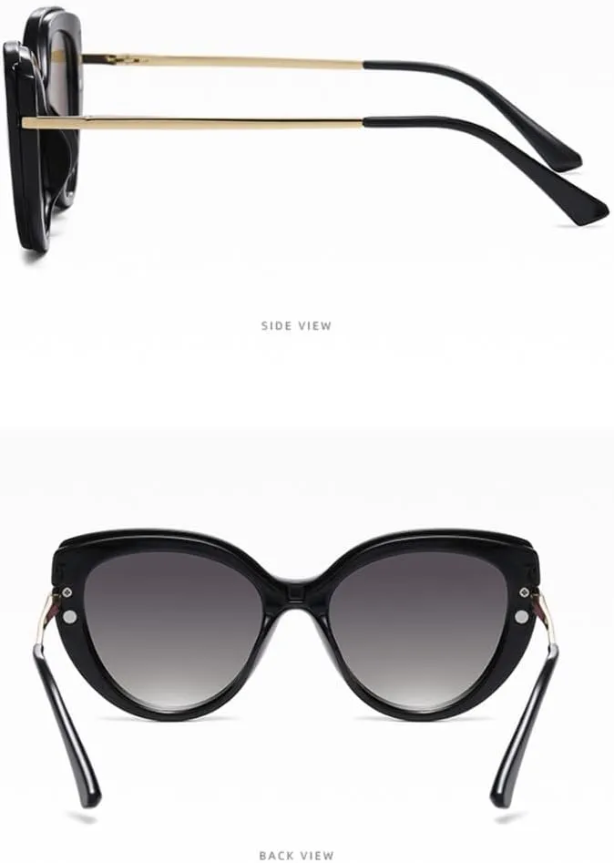 Polarized Sunglasses Cat Eye Ladies Vintage Female Sunglasses
