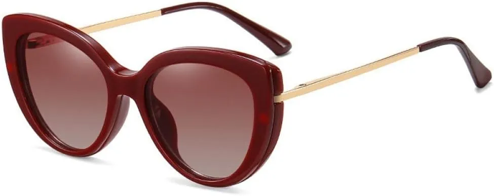 Polarized Sunglasses Cat Eye Ladies Vintage Female Sunglasses
