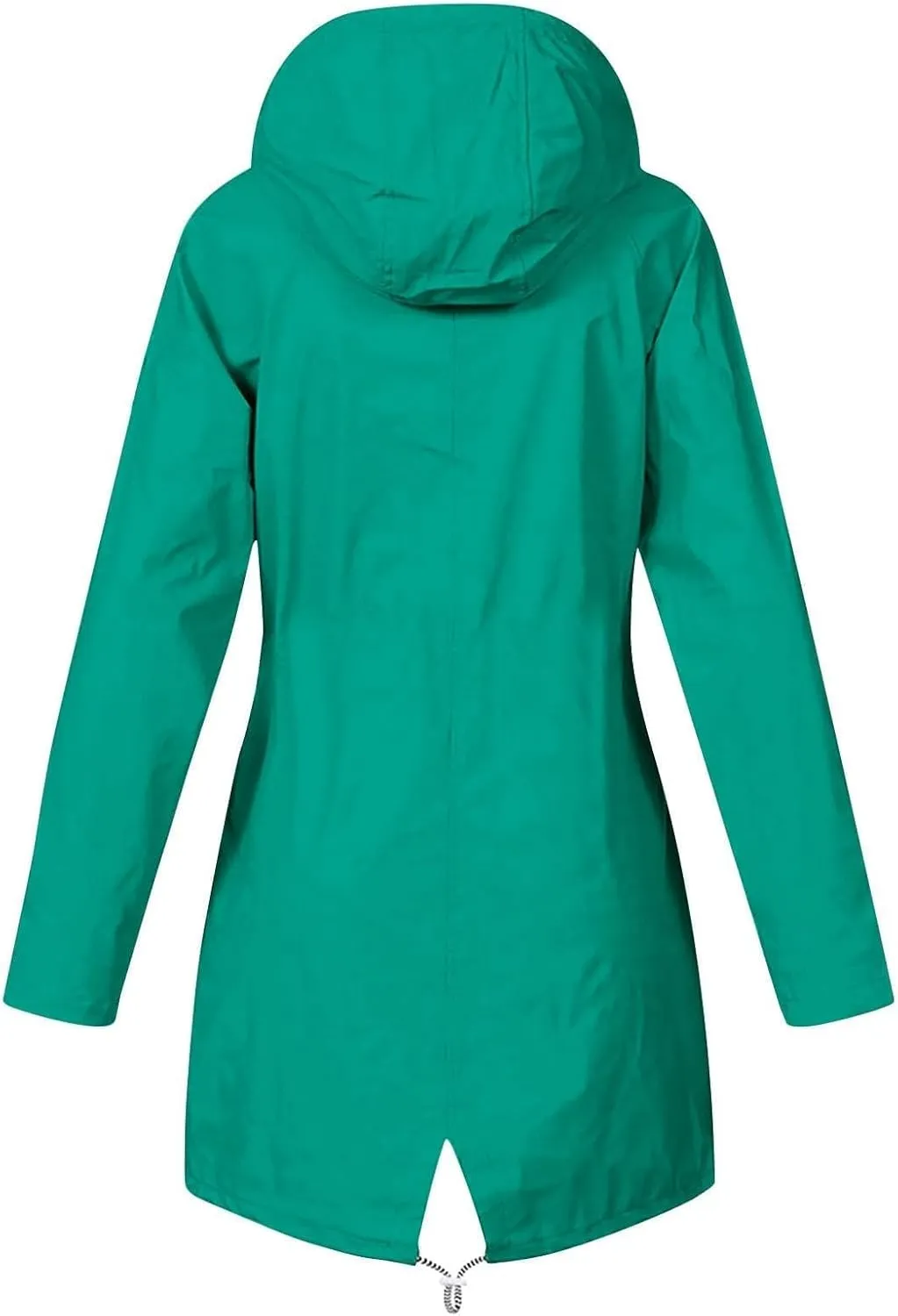 Rain Jacket Womens Waterproof with Hood Lightweight Packable Raincoat for Hiking Outdoor Windbreaker with Pockets
