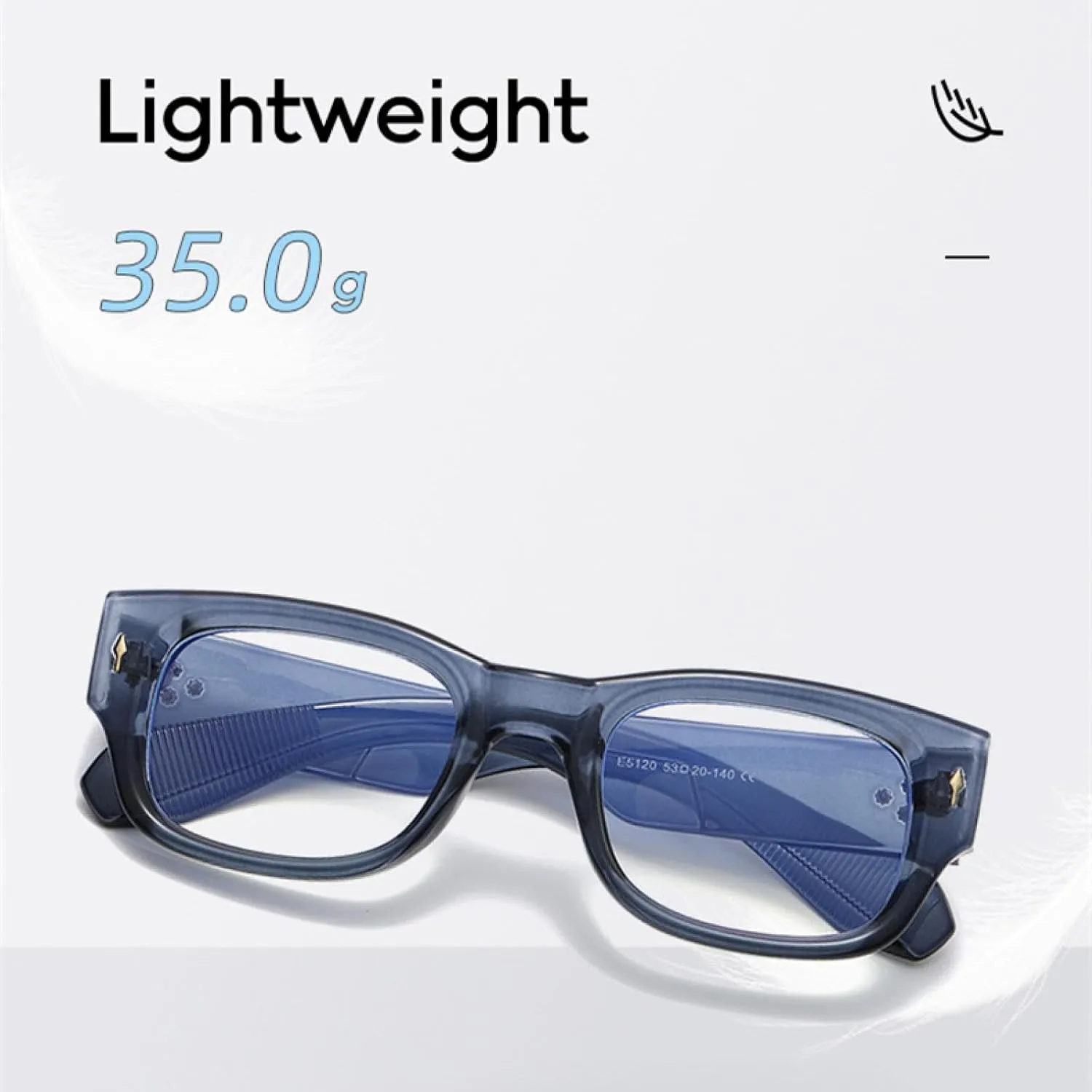 Rectangle Glasses Men Women Fashion Retro Frame Vintage Eyewear
