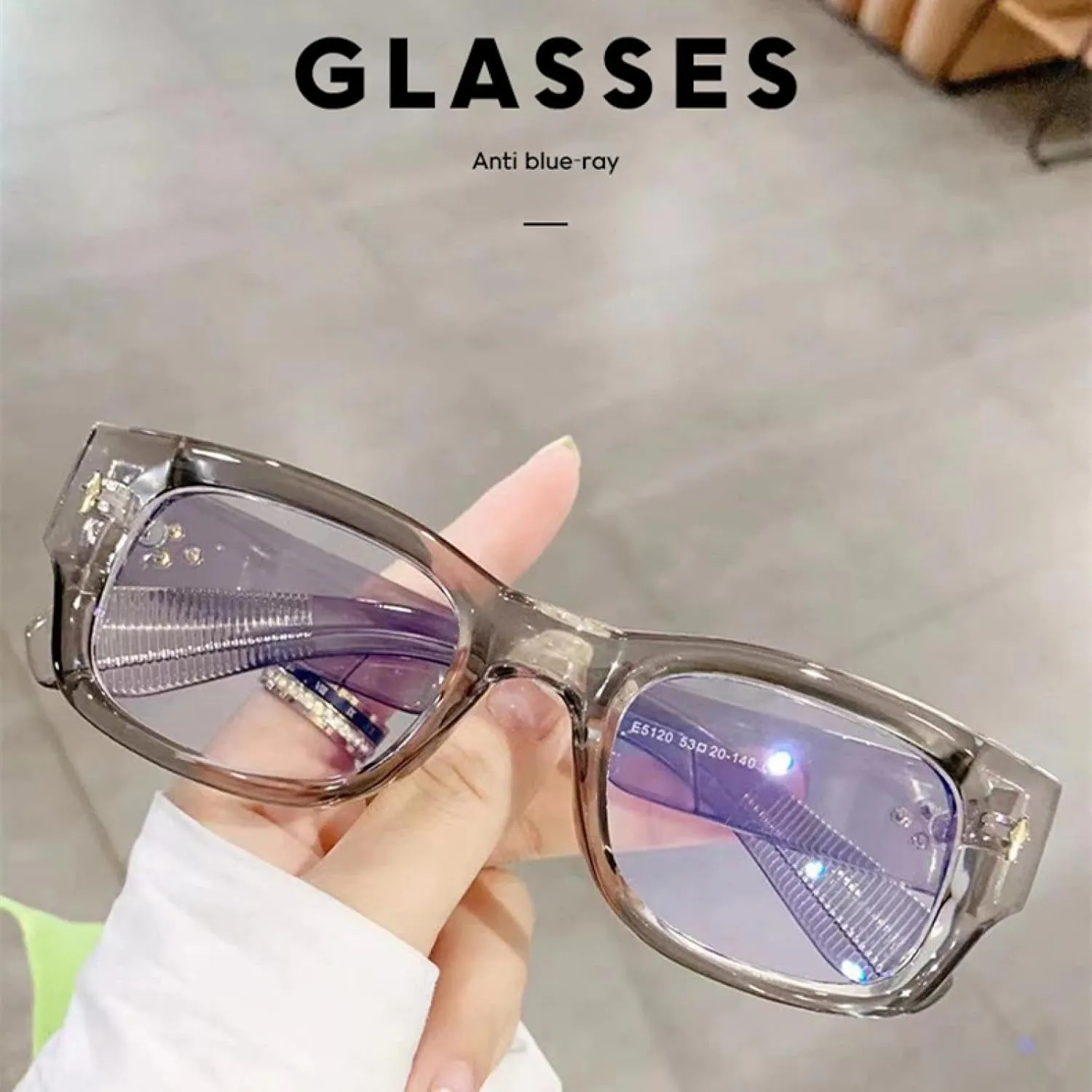 Rectangle Glasses Men Women Fashion Retro Frame Vintage Eyewear