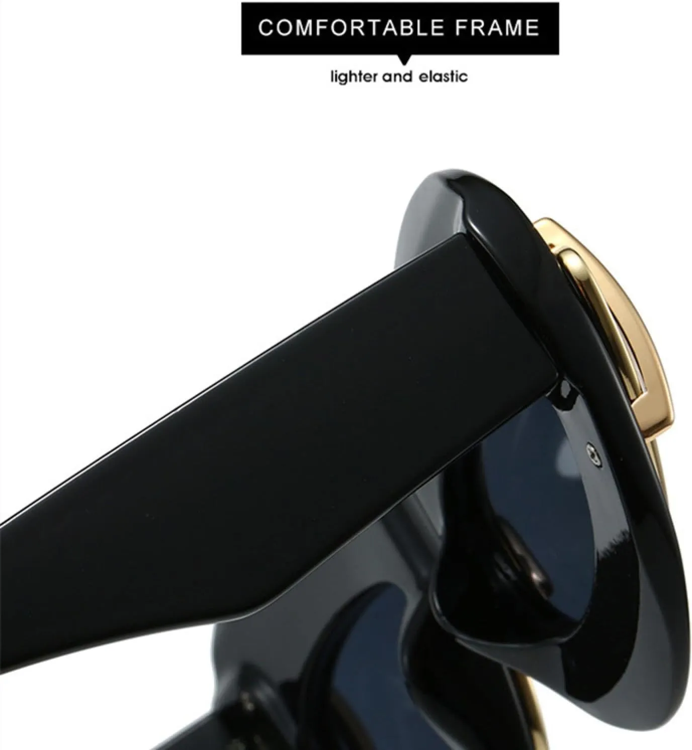 Retro Oversized Cat Eye Women Sunglasses Fashion Men Unique Lens Uv400