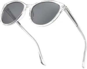 Retro Polarized Cat Eye Sunglasses for Women, Trendy Vintage Sunglasses