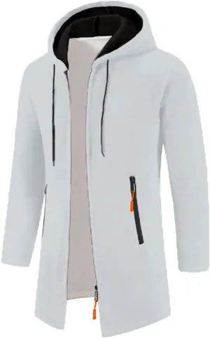 RTRDE Mens Coat Sweater Jackets Casual Knitted Cardigan Fleece Lined Full Zip Coat with Hood Novelty Jacket, M-3XL
