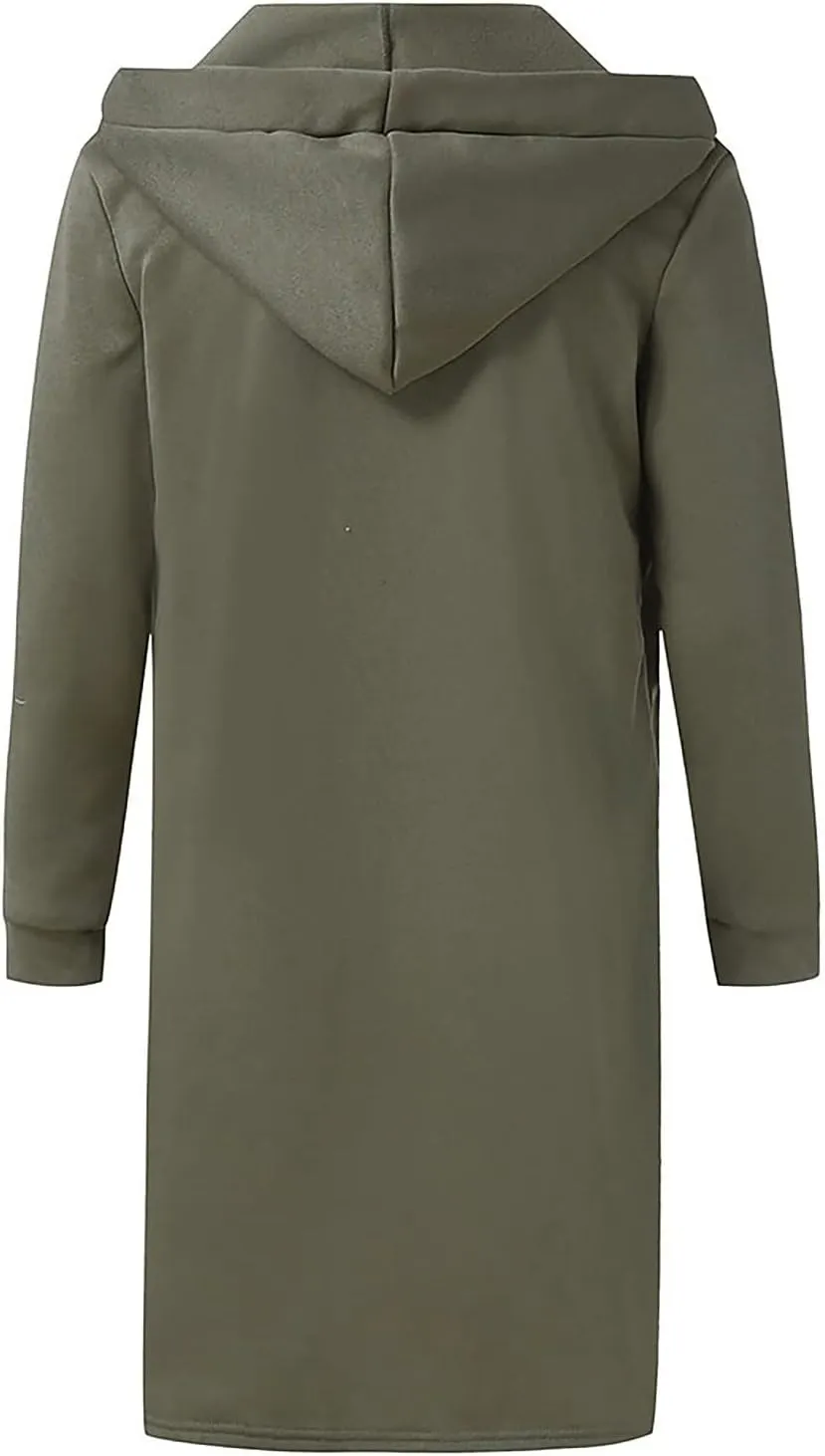RTRDE Men's Trench & Rain Coats Slim Fit Hoodie Lightweight Coat Casual Long Jacket Cloak Hooded Cape Coats, XL-3XL
