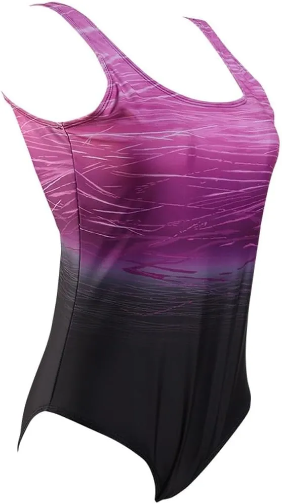 Ruziyoog One Piece Swimsuit for Women 2025 Summer Print Sexy High Cut Bathing Suit Backless Tummy Control Monokini