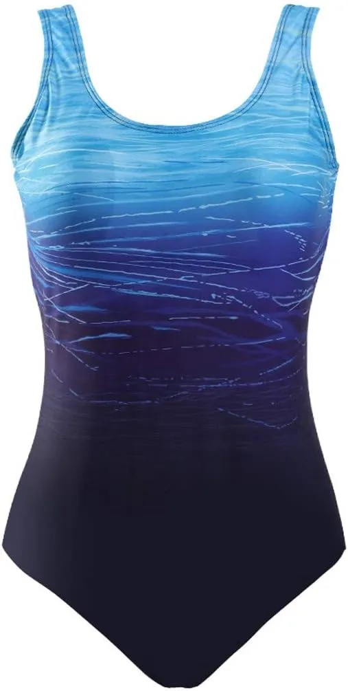 Ruziyoog One Piece Swimsuit for Women 2025 Summer Print Sexy High Cut Bathing Suit Backless Tummy Control Monokini