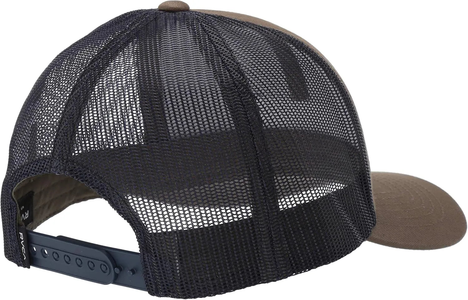 RVCA Men's Curved Brim Trucker Hat, Structured Hat with Curved Bill, Adjustable Snapback Closure