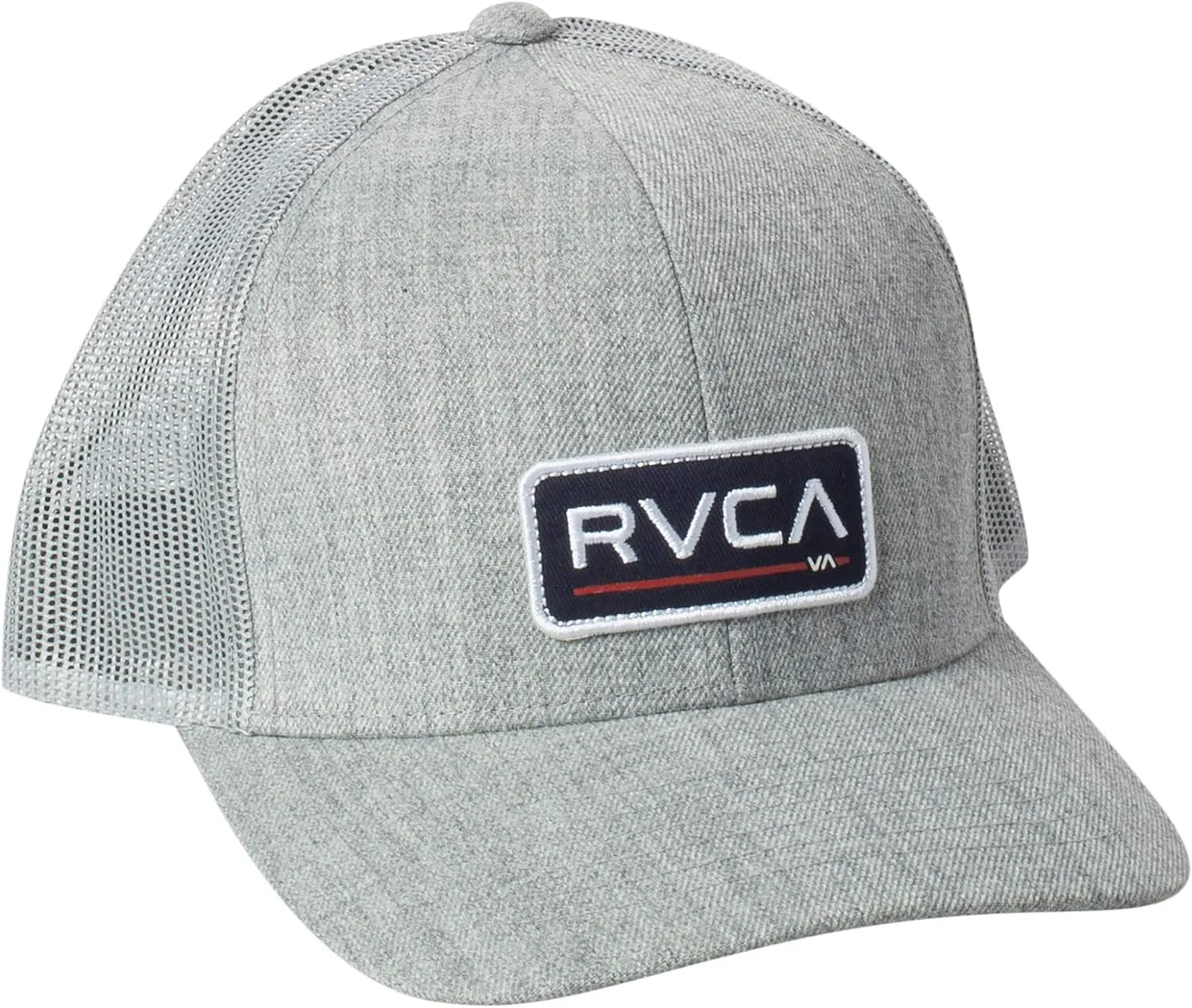 RVCA Men's Curved Brim Trucker Hat, Structured Hat with Curved Bill, Adjustable Snapback Closure