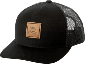 RVCA Men's Curved Brim Trucker Hat, Structured Hat with Curved Bill, Adjustable Snapback Closure