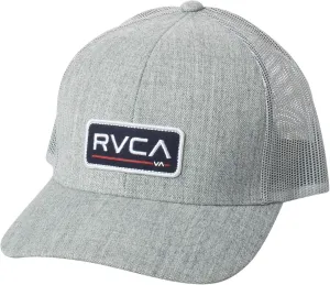 RVCA Men's Curved Brim Trucker Hat, Structured Hat with Curved Bill, Adjustable Snapback Closure