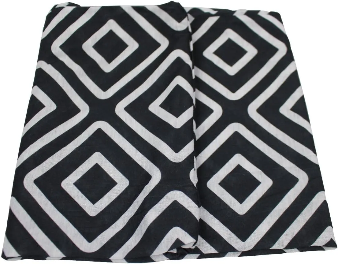 Shop Women's Infinity Scarf with Zipper Pocket, Geometric Pattern