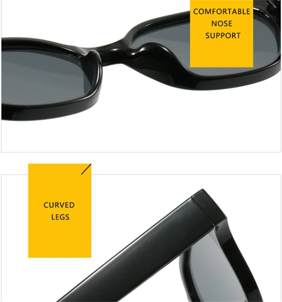 Small Cat Eye Sunglasses Women Vintage Tea Shades UV400