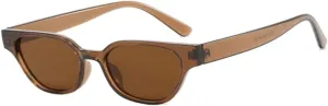 Small Cat Eye Sunglasses Women Vintage Tea Shades UV400