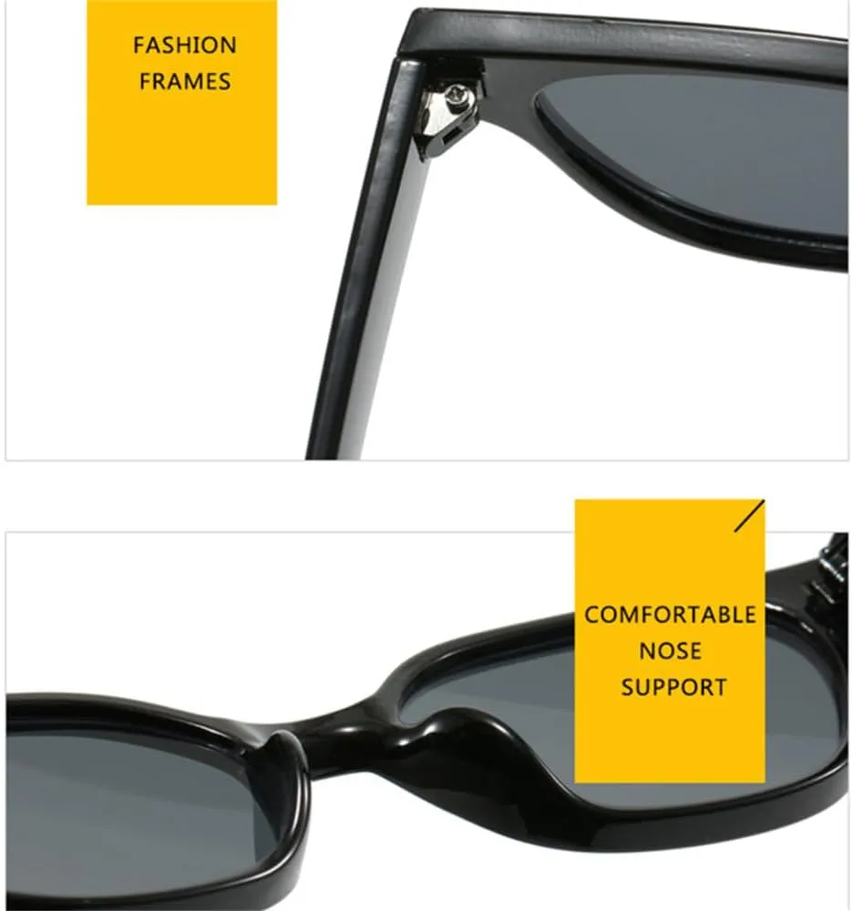 Small Cat Eye Sunglasses Women Vintage Tea Shades UV400