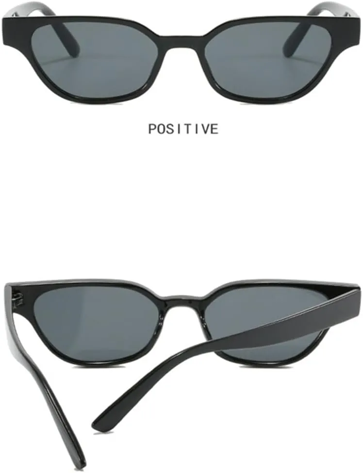 Small Cat Eye Sunglasses Women Vintage Tea Shades UV400