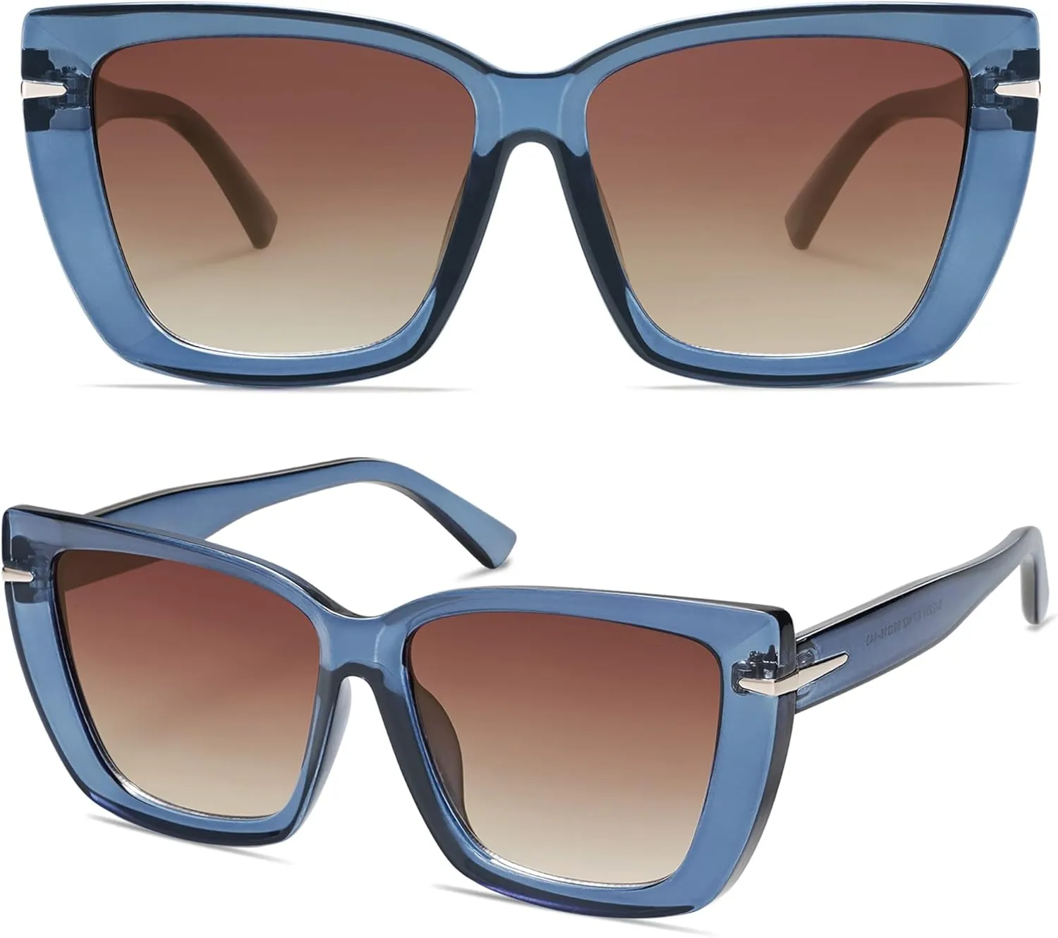 SOJOS Trendy Large Oversized Cat Eye Sunglasses for Women 70s UV400 Designer Shades SJ2231