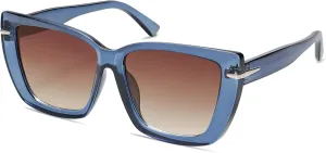 SOJOS Trendy Large Oversized Cat Eye Sunglasses for Women 70s UV400 Designer Shades SJ2231