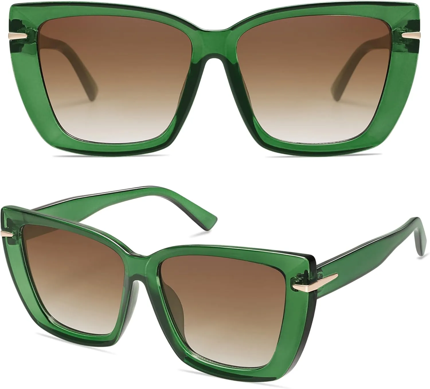 SOJOS Trendy Large Oversized Cat Eye Sunglasses for Women 70s UV400 Designer Shades SJ2231