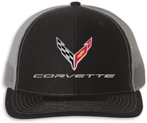 SR1 Performance C8 Corvette Snapback Hat - Chevy Structured Mesh Back Cap