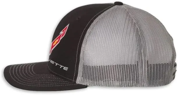 SR1 Performance C8 Corvette Snapback Hat - Chevy Structured Mesh Back Cap