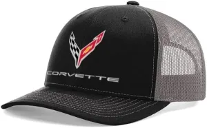 SR1 Performance C8 Corvette Snapback Hat - Chevy Structured Mesh Back Cap