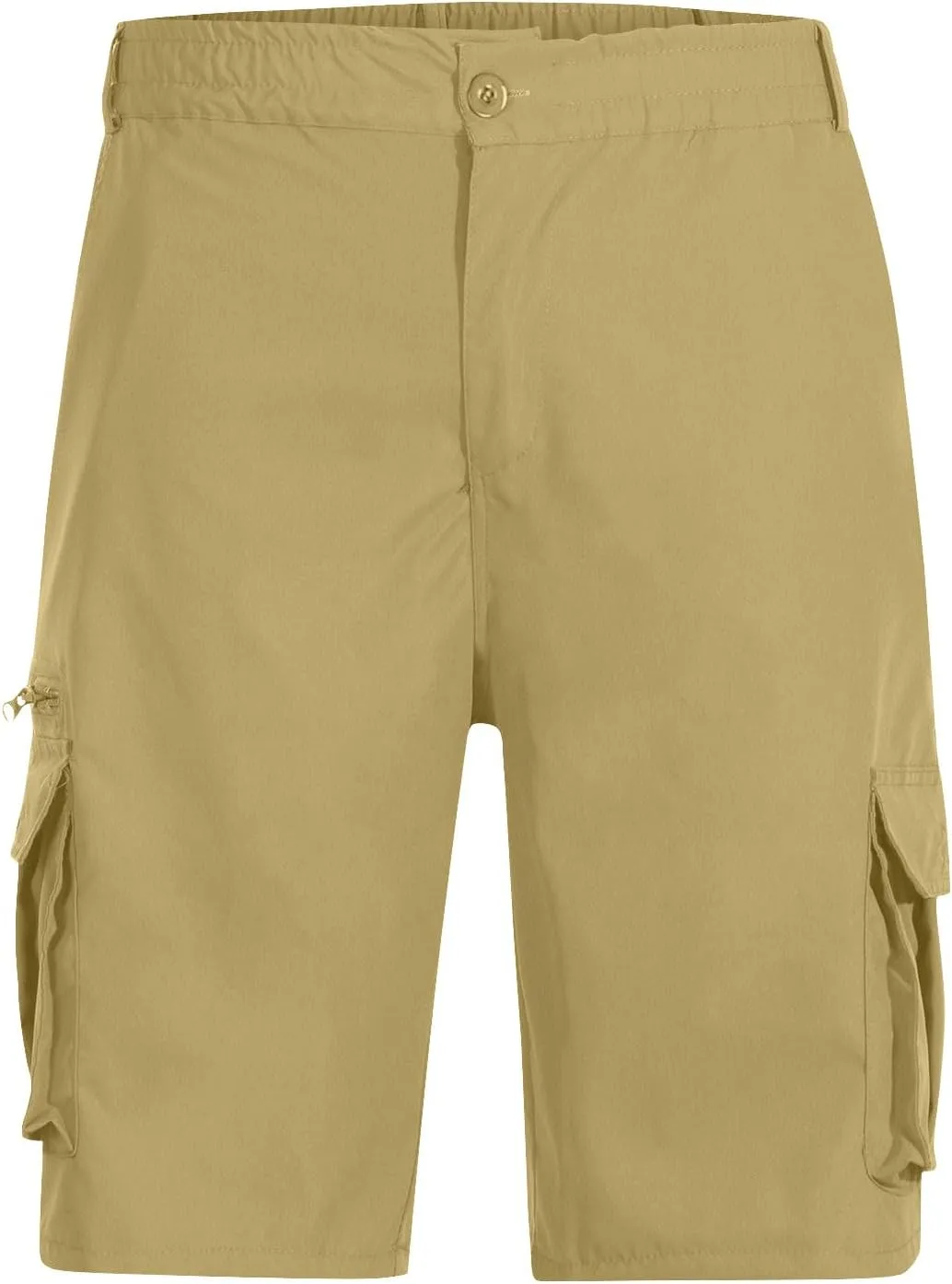 Stretch Cargo Shorts for Men Button Lightweight Wide Leg Work Shorts Summer Outdoor Multi Pockets Travel Hiking Pants