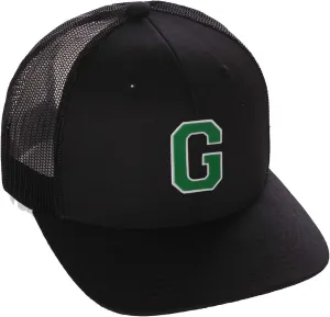 Structured Trucker Mesh Hat Custom Colors Letter G Initial Baseball Mid Profile