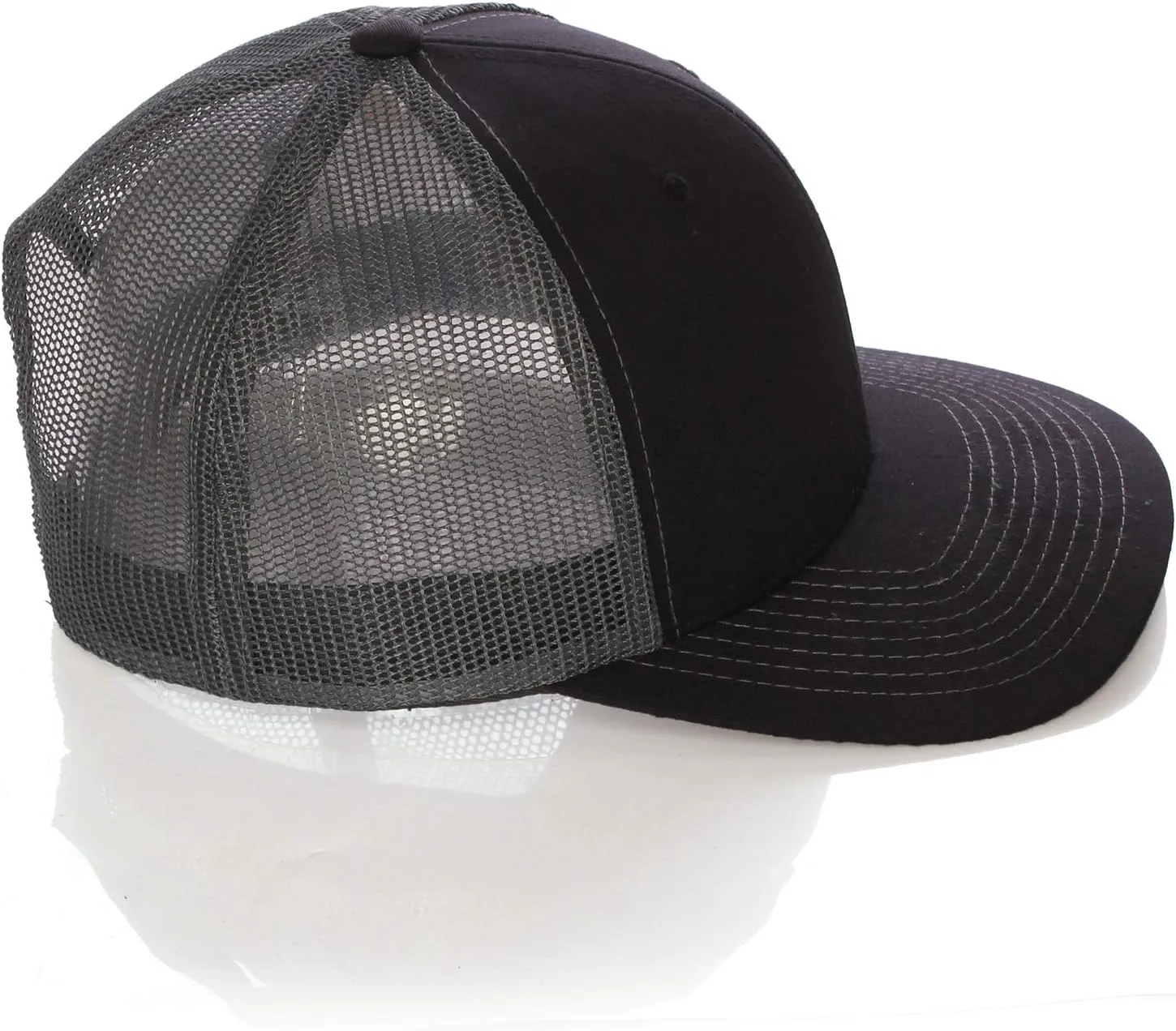 Structured Trucker Mesh Hat Custom Colors Letter H Initial Baseball Mid Profile