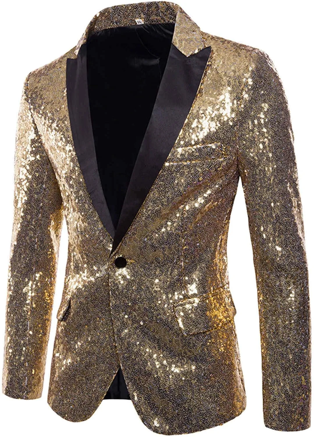 Suit for Men Tuxedo Coat Fashion Sequin Shawl Lapel Blazer Coat Show Dress Coat Dinner Party Wedding Swallowtail